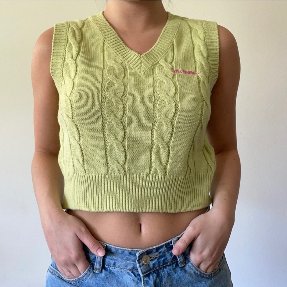 Iets Frans Cropped Sweater Vest